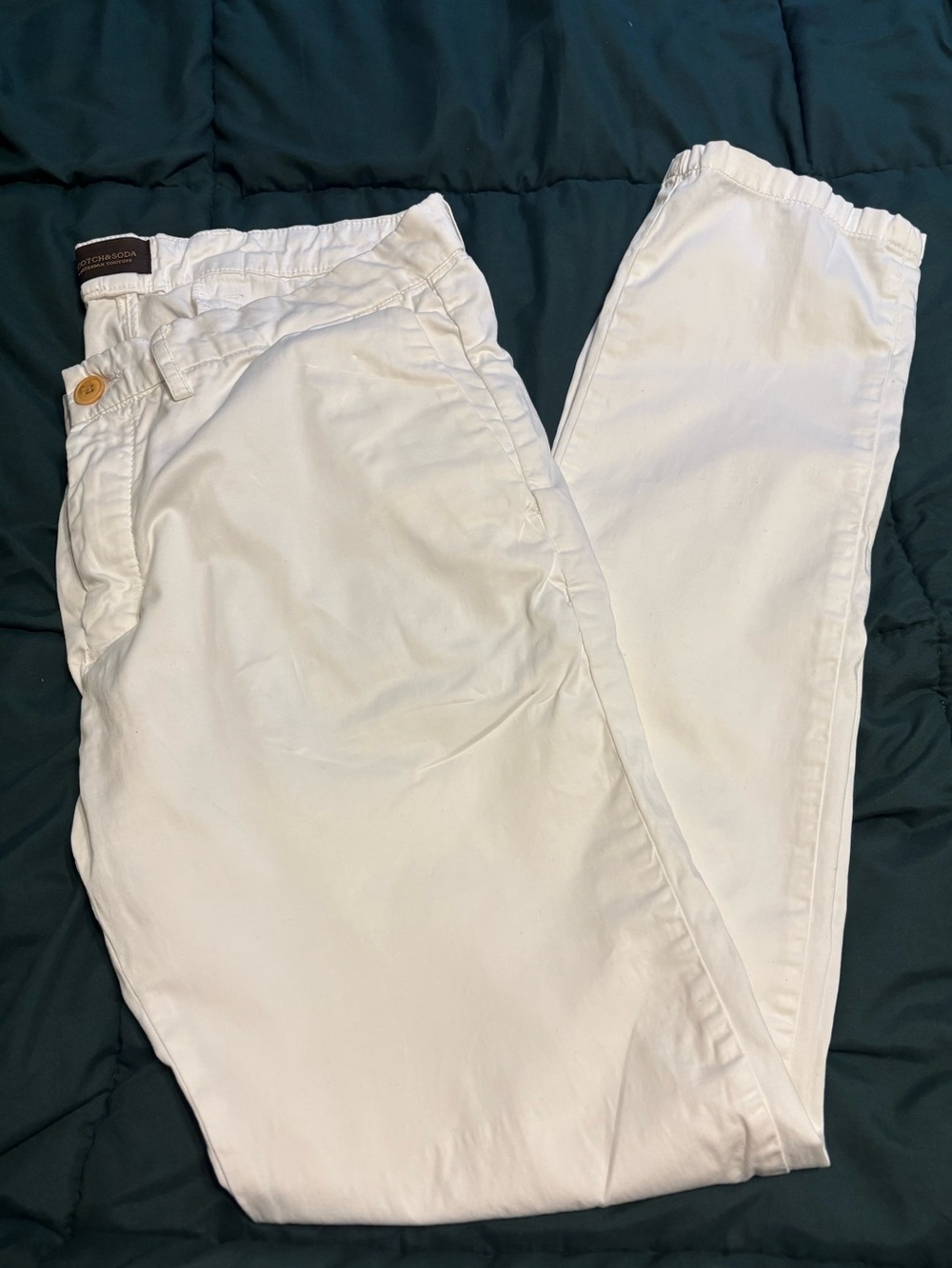 Scotch & Soda White  Tapered Pants Sz W 30 x L 32